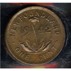 1942 Newfoundland One Cent