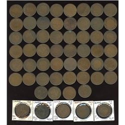 George V Large Cents - Lot of 85 Coins