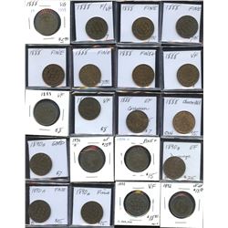 Large Cents - Lot of 79 Coins