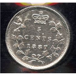 1887 Five Cents