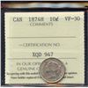 Image 2 : 1874H Ten Cents