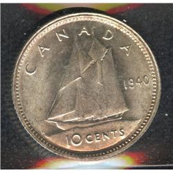 1940 Ten Cents - Doubled 1940