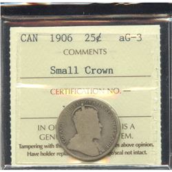 1906 Twenty-Five Cents - Small Crown