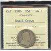 Image 1 : 1906 Twenty-Five Cents - Small Crown