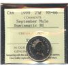 Image 1 : 1999 Twenty-Five Cents - September Mule