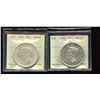 Image 1 : 1950 Silver Dollar - Lot of 2 ICCS Graded Coins