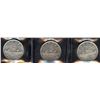 Image 2 : 1951, 1952, 1954 Silver Dollars - Lot of 3 ICCS Graded Coins