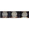 Image 2 : 1955, 1957, 1966 Silver Dollars - Lot of 3 ICCS Graded Coins