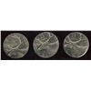 Image 1 : Error Coins - 1986 Twenty-Five Cents on 10c Planchets - Lot of 3