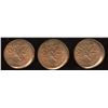Image 1 : Error Coins - 1980 Broadstruck One Cents - Lot of 3