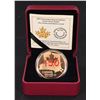 Image 1 : 2017 - Canada Red Enameled SE Proof Silver Dollar Our Home & Native Land (NO TAX) (Lightly Toned)
