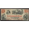 Image 1 : Commonwealth Bank $5, 1858