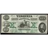 Image 1 : Virginia Treasury Note $10, 1862
