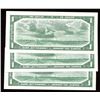 Image 2 : Bank of Canada $1, 1954 - Devil's Face Lot of 3 Consecutives