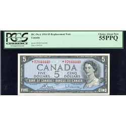 Bank of Canada $5, 1954 - Replacement Note