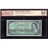 Image 1 : Bank of Canada $1, 1967 - Replacement Note