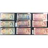 Image 1 : Bank of Canada 14 Multi-Colour Banknote Lot