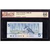 Image 1 : Bank of Canada $5, 1986
