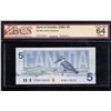 Image 1 : Bank of Canada $5, 1986