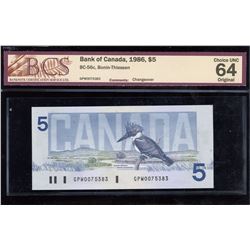 Bank of Canada $5, 1986