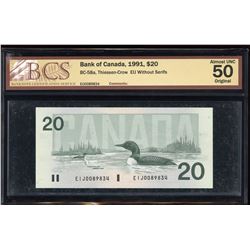 Bank of Canada $20, 1991