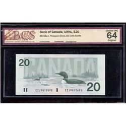 Bank of Canada $20, 1991