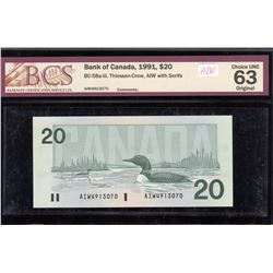 Bank of Canada $20, 1991