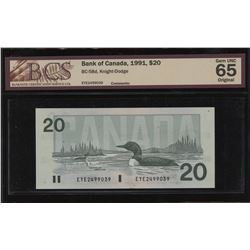 Bank of Canada $20, 1991