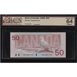 Bank of Canada $50, 1988