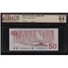 Image 1 : Bank of Canada $50, 1988