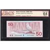Image 1 : Bank of Canada $50, 1988