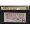 Image 1 : Bank of Canada $50, 1988 - Replacement Note