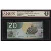 Image 1 : Bank of Canada $20, 2004 - Single Note Replacement