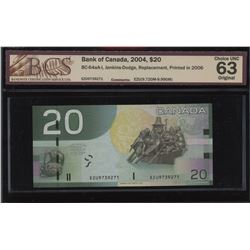 Bank of Canada $20, 2004 - Replacement Note