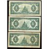 Image 2 : Dominion of Canada $1, 1923 - Lot of 3