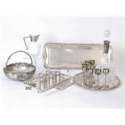 Tray with 5 Liqueur Glasses      