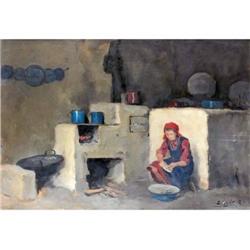 Edvi Illés, Aladár       Pest, 1870 - Budapest, 1958        In the Kitchen        