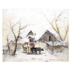 Németh, György     Early 20th century,    Farm in Winter
