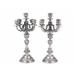 A Pair of Neo-Rococo Candelabrums             
