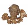 Image 1 : Unknown sculptor, 19th century -  Angel Head with Wings                                             