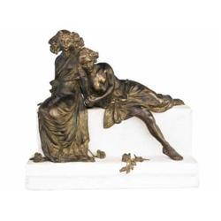 Carl Kauba -  (U.S.A., 1865 - ?, 1922) Lovers                                                     