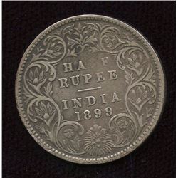 British India 1/2 Rupee, 1899