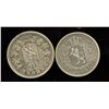 Image 2 : Lot of 2 Norway Silver 1 Krone, (1848, 1889)