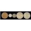 Image 1 : Lot of 5 coins from Straits Settlements