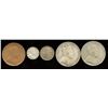 Image 2 : Lot of 5 coins from Straits Settlements