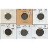 Image 1 : Lot of 6 USA Shield 5c: 1866, 1867, 1871, 1872, 1874, 1875