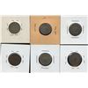 Image 2 : Lot of 6 USA Shield 5c: 1866, 1867, 1871, 1872, 1874, 1875