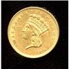 Image 2 : USA $1 gold, 1856 slanted 5 variety