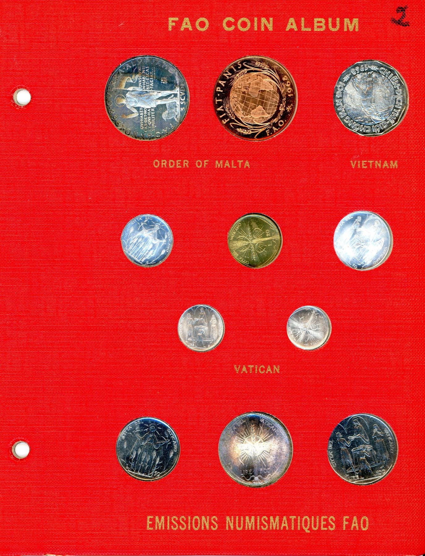 19641971 Complete RED FAO World Album with Silver/Proof Coins As Issued