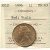 Image 2 : 1896 Newfoundland One Cent